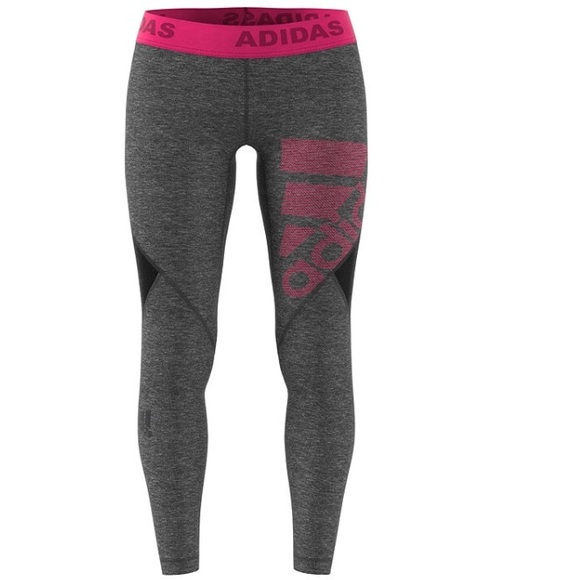 adidas Pants - Adidas Alphaskin Logo Long Tight Knit Leggings XL